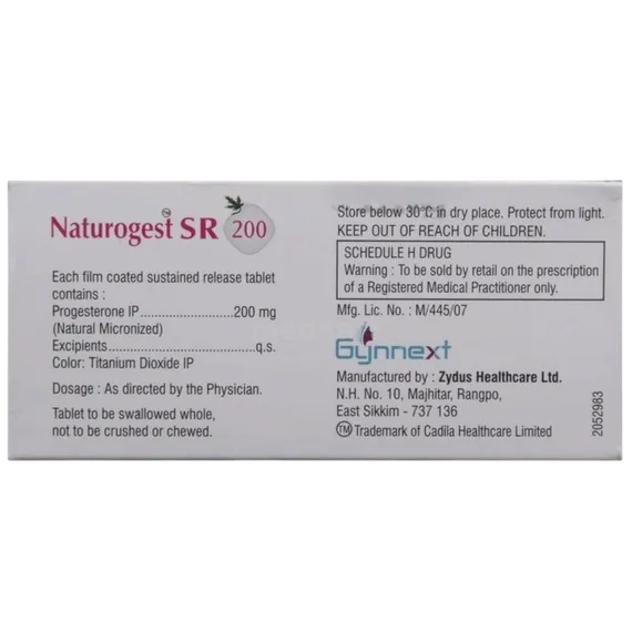 naturogest sr 200mg tablet 10's